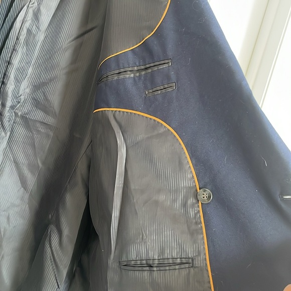 John Blair Navy Long Blazer Jacket Size 48 - Picture 9 of 9
